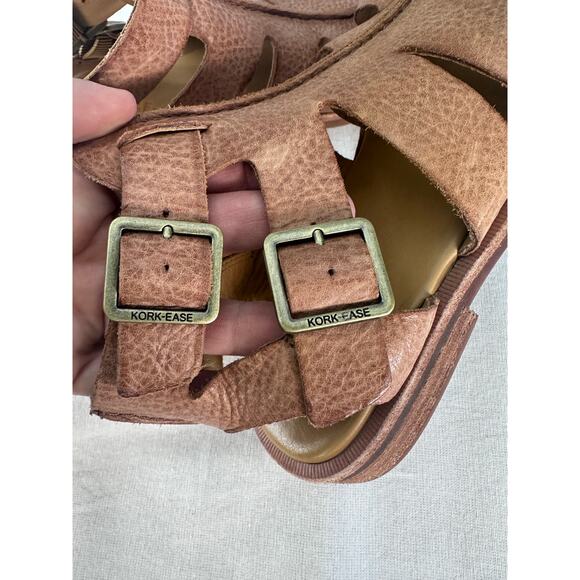 Kork Ease Woman’s sz 6 Leather Buckle Baltea Gladiator Sandals  Flat - Picture 5 of 8